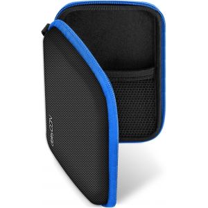 GPS Navigation Case-Up to 4.3"" & 5"" (14.5 x 9.5 x 3.2 cm)-Rugged and Shock Resistant-2 Interior Compartments-Blue - Neuf