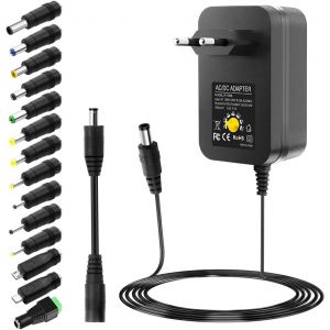 JGD-Bloc d'alimentation universel 3 V 4,5 V 5 V 6 V 9 V 12 V AC/DC 1 A 2 A 2,5 A 30 W Adaptateur d'alimentation à découpage pour appareils électroniques 3 V12 V Appareil photo bébé bande LED - Neuf