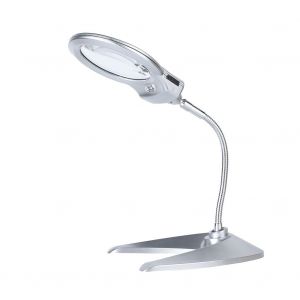 Hjlian Lampe De Bureau Loupe Avec 2 Led - Neuf