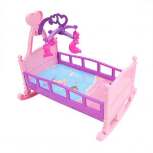 Grand Lit De Princesse De Simulation, Lit De Poupee, Berceau, Meubles, Maison De Jeu Pour Bebe, Jouets, Accessoires - Neuf