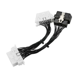 16 broches OBD2 OBDii OBD2 Câble d'extension de répartiteur Un mâle à deux femelles Câble en Y Extendre OBD2 - Neuf