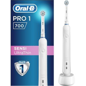 Braun Pro 1 700 Brosse À Dents Électrique Rechargeable, 1 Brossette - Neuf