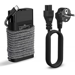 TZF-65w USB C Chargeur d'ordinateur Portable Compatible avec HP Spectre X360 elitebook X360 Envy X360 Compatible avec chromebook Elite x2 probook - Neuf