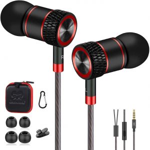 LORANKA-&eacute;couteurs, &eacute;couteurs Intra auriculaire, &eacute;couteurs filaires, Ecouteurs St&eacute;r&eacute;o Anti-Bruit Il Convient au Micro de Huawei, au t&eacute;l&eacute;phone Intelligent Android et au Lecteur MP3, etc - Neuf