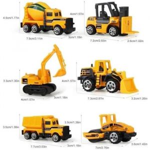Vehicules de Chantier Mini Jouet Camion A partir DE 3 Ans (6pcs Set) - Neuf