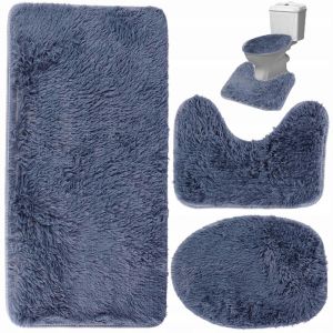 Ensemble De Tapis De Salle De Bain Antidérapants 3-En-1 - Neuf