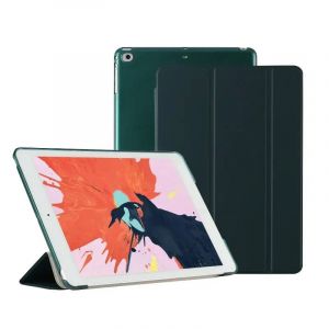 Generation Smart Protect Cover Pour Ipad Air 2 1 Mini 1 2 3 4 5 6 Pro11 7.9 "Ultra Mince Pu Cuir Pc Coque Arrière Pour Iphone Apple.Dark Green.For Air1 Air2 - Neuf