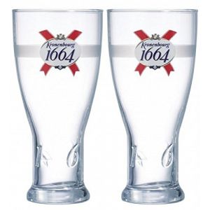 Lot 2 Verres Bi&egrave;re 1664 Pint 56 Cl 20oz, Neuf Et Officiel - Neuf