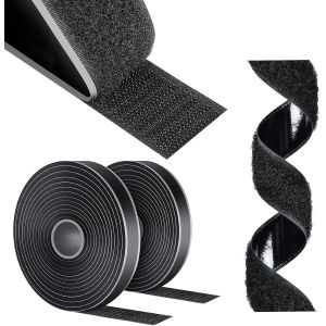 MEVRONISSHOP-Scratch Autocollant Double Face, 5M x 16mm Bande Agrippantes Adh&eacute;Sives, Bande Scratch Adh&eacute;Sive Autocollant, Rubans Adh&eacute;Sifs Pour M&eacute;Nage Bricolage Et L'Artisanat - Neuf