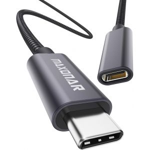 THEF-Maxonar Câble d'extension USB C Type C Rallonge mâle à femelle USB 3.2(5Gb/s) Extension de charge/synchronisation 5A pour PSVR2,chargeur sans fil Mag-safe,M2 MacBook Pro,Galaxy S23/S22 Pixel 8 3 - Neuf