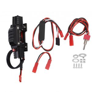Treuil métallique à Double moteur RC avec interrupteur, 3ème canal, adapté pour Traxxas/ Hsp /Redcat /Tamiya /Axial Scx10 D90/ Hpi 1/8 - Neuf