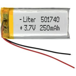 Batterie 501740 LiPo 3.7V 250mAh 0.925Wh 1S 5C Liter Energy Battery pour l'&eacute;lectronique Rechargeable T&eacute;l&eacute;phone Portable Smartwatch GPS-Ne Convient Pas &agrave; la Radiocommande 42x17x5mm (250mAh|501740) - Neuf