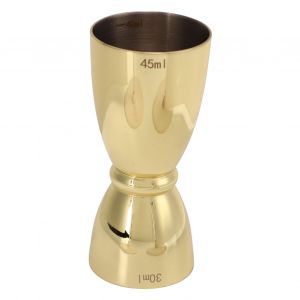 Hjlian Tasse A Mesurer A Double Tete En Acier Inoxydable, Shaker A Cocktail, Tasse A Mesurer Pour Bar, Fete, Club Familial, Plaque Or En Forme De U - Neuf
