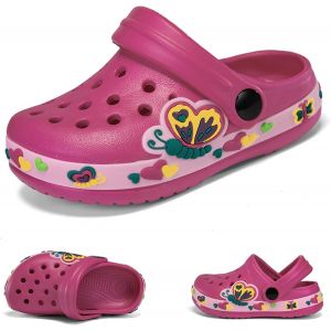 Kalanka-Sabots Mules Enfant Pantoufles Été Respirant Chaussures De Jardin Fille Garçon Dinosaure Sandales De Plage Maison Antidérapant Chaussons - Neuf