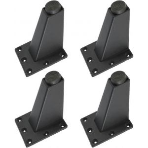4 pièces réglable pied de meuble en métal épais en alliage d'aluminium table à pieds obliques - Neuf