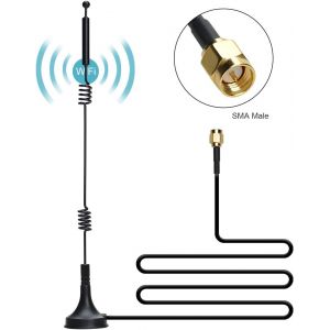 Antenne Magn&eacute;tique Double Bande 12 Db Omnidirectionnelle 2,4 G 5 G/5,8 G-Connecteur Sma M&acirc;le Avec C&acirc;ble De 3 M-Extension Pour Cam&eacute;ra De S&eacute;curit&eacute; Cctv Ip Fpv Drone-Marque G&eacute;n&eacute;rale - Neuf