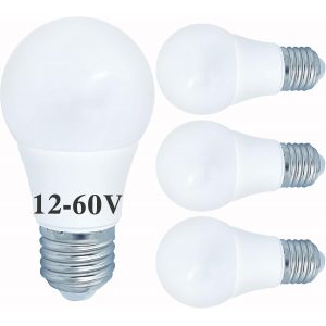 E27 12v Led Blanc Chaud 3000k 4w Ac Dc 12v-60v Lampe Basse Tension &Eacute;quivalent 40w Edison Es Ampoule Pour Rv Camper Marine Ampoule Solaire (Lot De 4) - Neuf