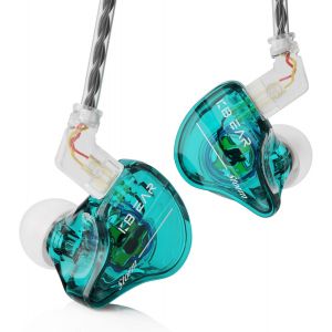 Kbear Storm Écouteurs Intra-Auriculaires, Écouteurs Filaires 1Dd, Écouteurs De Scène Professionnels, Hifi Deep Bass Clear Sound Pour Les Chanteurs Musiciens, Prise 3,5 Mm, Câble Détachable - Neuf