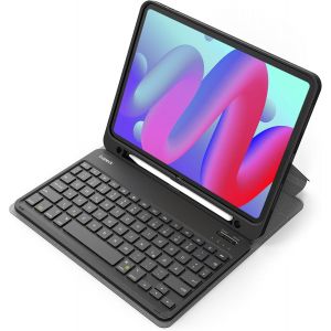 Chenquansarl-Kb04002 Étui De Clavier Compatible Avec Ipad 10 Gen 2022,Ipad Air 5/4 (2022/2020) 10,9"",Ipad Pro 11 4/3/2/1,Qwertz,Avec Porte-Stylo,Amovible,Noir - Neuf