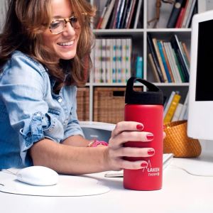 Botella acero inox. 18/8-0,75L - Azul claro - Neuf