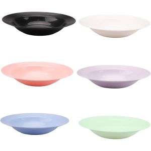 Assiettes Creuses Color&eacute;es &iquest; Lot De 6, 22 Cm - Neuf