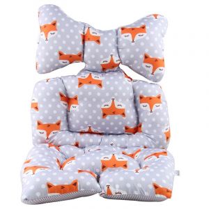 Coussin De Soutien Pour La Tête Et Le Corps Avec Support De Nuque Pour Siège Auto Et Poussette, Fox - Neuf