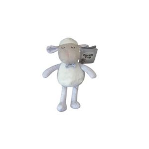Peluche mouton blanc gris 34 cm Konimpex BV - Neuf
