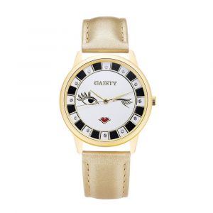 Gaiety Femmes Filles Mode Pu Cuir Bandeau Montre Analogique Quartz Montre-Bracelet (Or) - Neuf