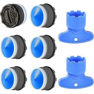 6pcs Aérateurs De Robinet,Aérateur De Robinet M16,Bubbler À Économie D'eau Pour Évier De Cuisine Et Robinet Mélangeur De Lavabo De Salle De Bain - Neuf
