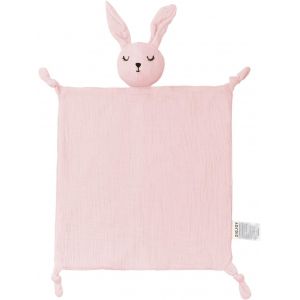 TIANYI-Couverture de sécurité pour bébé Mousseline de Coton Nouveau-né Consolateur Doudou bébé pour Filles garçons Unisexe Grand Cadeau pour Tout-Petits Enfants Lapin - Neuf
