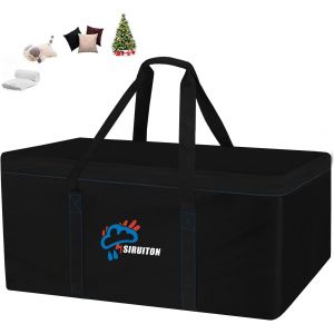 Ulteronixshop-130x40x60cm Sac De Rangement Pour Coussins De Jardin, Coussins De Terrasse Et Sapin De No&euml;l, Tissu Oxford 600d Imperm&eacute;able, Anti-Uv, Avec Poign&eacute;e Et Fermeture &Eacute;clair - Neuf