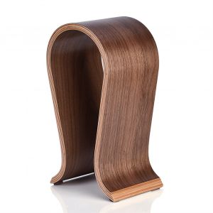 Support de casque en bois en forme de U, support de casque en bois, etagere de presentation de bureau - Neuf