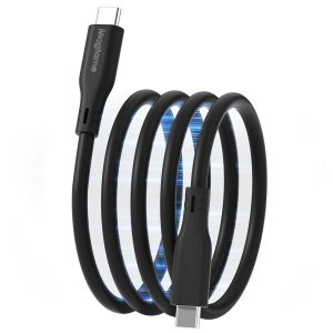 Eryi-Câble Magnétique Usb C Vers Usb C 60 W, 0,9 M En Silicone De Type C, Câble De Charge Rapide, Sans Enchevêtrement Et Synchronisation De Données De Type C Pour Iphone 16/16 Pro/16 Plus/16 Pro Max - Neuf
