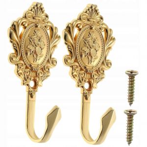 Supports dor&eacute;s pour rideaux de douche r&eacute;tro,2 pi&egrave;ces - Neuf