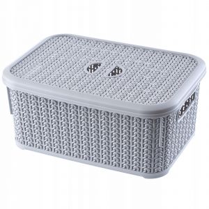 KADAX Panier Conteneur Boîte Avec Couvercle Panier 6L - Neuf