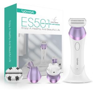 Rasoir Electrique Femme Multifonction 4 En 1 Tondeuse Bikini Rechargeable Smooth Sans Douleur Flawless Rasoir Intime Pour Femme Pour Jambe/Bras/Zone Bikini Es501 (Violet) - Neuf