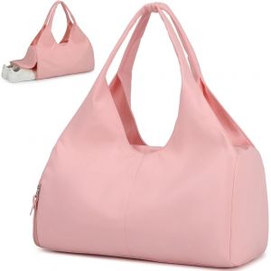Nzqaf-Sac De Sport Pour Femmes Sac De Voyage Nuitée Week-End Pour Yoga Et La Natation Avec Compartiment À Chaussures Et Pochette Humide (Rose) - Neuf