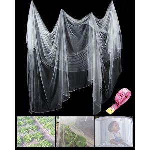 KALANKA-Filet de Bug Insectes Moustique Mouche Oiseau Barrière de Chasse Protection des Plantes Filet de Jardin (3 m x 10 m, Blanc) - Neuf