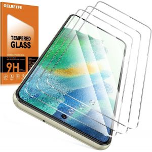 Verre Tremp&eacute; Pour Samsung Galaxy S21 Fe 5g 3 Pi&egrave;ces,Film De Vitre Protection &Eacute;cran Duret&eacute; 9h Anti Rayures Sans Bulless Ultra Transparent Hd Haute Sensibilit&eacute; Protecteur D'&eacute;cran - Neuf