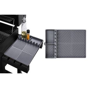 Tapis de cuisson en silicone pour barbecue et plancha, r&eacute;sistant &agrave; la chaleur, compatible micro-ondes, 40,5 x 29,5 cm - Neuf