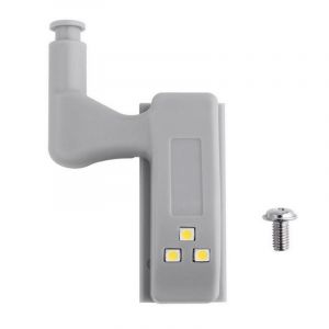 Éclairage de charnière à LED 6 pièces pour armoire, éclairage d'amortissement de charnière ca - Neuf