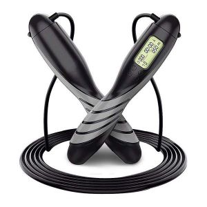 Corde À Sauter Numérique Bran Springs Avec Compteur De Vitesse ¿ Corde À Sauter Réglable En Acier Pour Des Entraînements Efficaces, Poignées Ergonomiques, Plusieurs Couleurs - Neuf