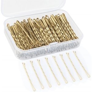 Lot De 150 &Eacute;pingles &Agrave; Cheveux Kirby Pour Femme Avec Bo&icirc;te De Rangement (Blond) - Neuf