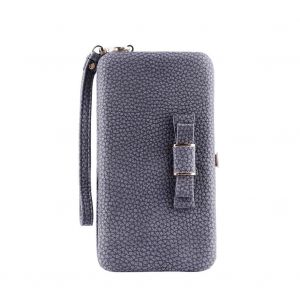 Portefeuille universel de luxe Sac de t&eacute;l&eacute;phone Sac &agrave; main Sac &agrave; main en cuir &Eacute;tui &agrave; main avec lani&egrave;re pour les femmes (noir) - Neuf