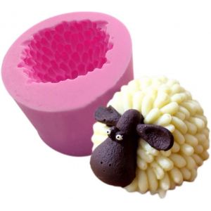 AYUHR-WonDerfulC - Moule en silicone en forme de chèvre et de mouton - Moule de cuisson 3D pour savon, fondant, décoration de gâteau d'anniversaire - Outils de pâtisserie (B) - Neuf