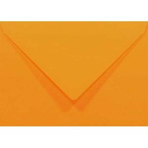 100 enveloppes orange pastel C6 114x162mm Rainbow 80g rabat pointu enveloppes colorées enveloppes décoratives pour lettres invitations mariage cartes de voeux anniversaires cartes postales - Neuf