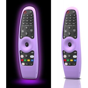 Lot De 2 Coques De Protection En Silicone Pour T&eacute;l&eacute;commande Tv Lg Glow In The Dark, Coque &Agrave; Distance Pour T&eacute;l&eacute;commande Lg Smart Tv An-Mr650 An-Mr600 An-Mr18Ba An-Mr20Ba An-Mr19Ba ([TEL9121003] - Neuf