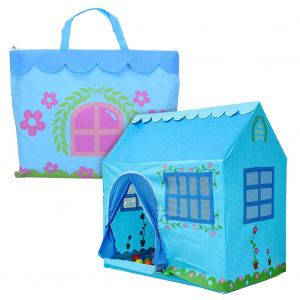 Tente De Rangement Pour Jouets D'interieur Pour Enfants, Tente Princesse Et Prince Coupe-Vent, Bleue - Neuf
