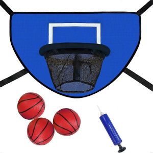 Kit De Panier De Basket-Ball Pour Trampoline Avec Pompe Et Mini-Ballon, Accessoire De Basket-Ball Pour Trampoline Pour Enfants - Neuf