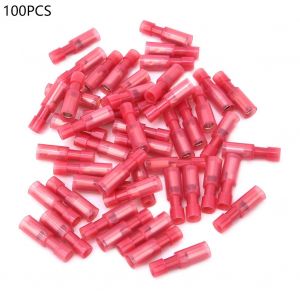 Connecteur a balle rouge femelle 1,25 AWG 22-16 AWG, 100 pieces - Neuf